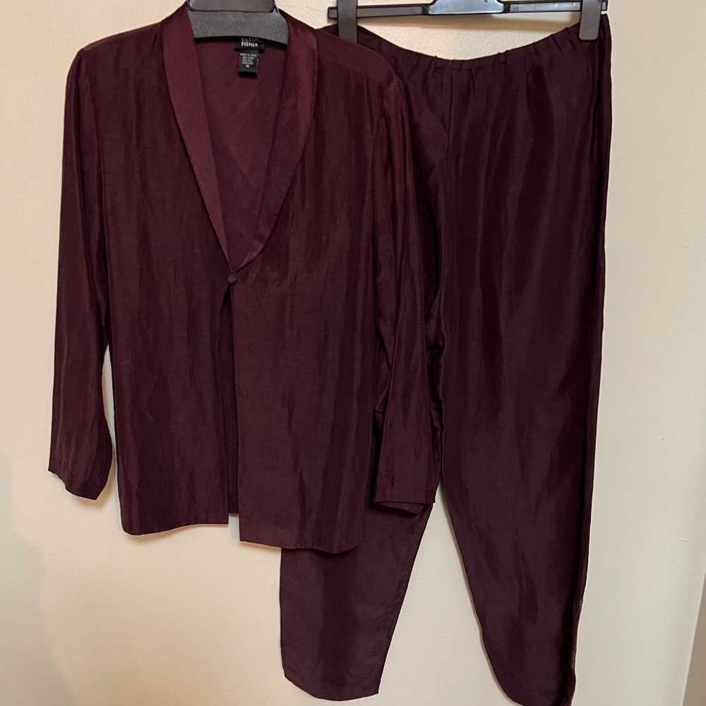 Eileen Fisher Suit - Silk Linen Blend